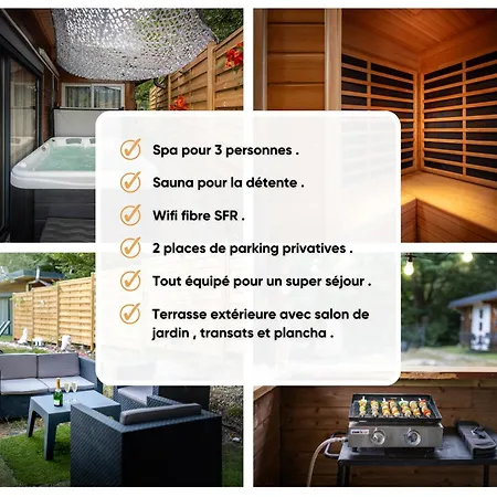 Domek alpejski Le Chalet Des Pins Avec Spa - Terrasse - Parking - Clim - Wifi *