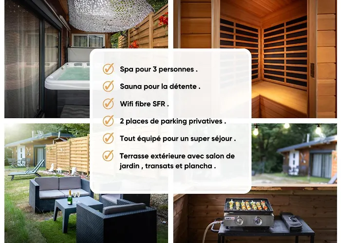 Chalé Le Des Pins Avec Et Sauna - Terrasse - Parking - Clim - Wifi *